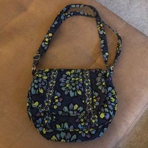 Vera Bradley Indigo Pop Medium Shoulder Bag